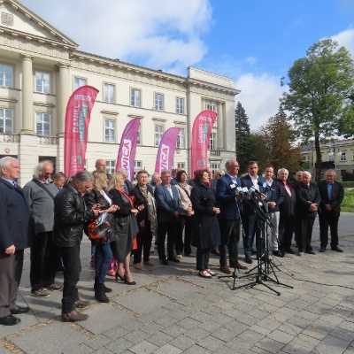 Konferencja prasowa z udziałem Włodzimierza Czarzastego i Anny Marii Żuchowskiej